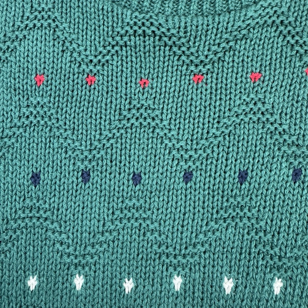 Vtg Hampton‎ Bay Sweater Mens L Birdseye Ski Knit Grandpa Fisherman USA Textured - Picture 3 of 8